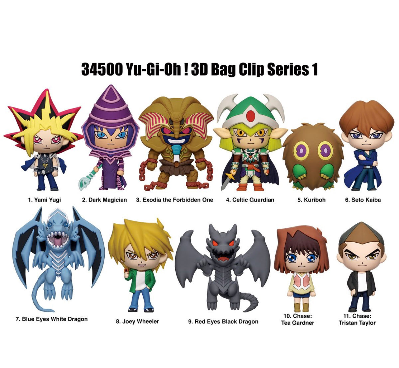 YuGiOh 3D Figural Foam Bag Clip Series 1 Blind Bag 1 Random Figure