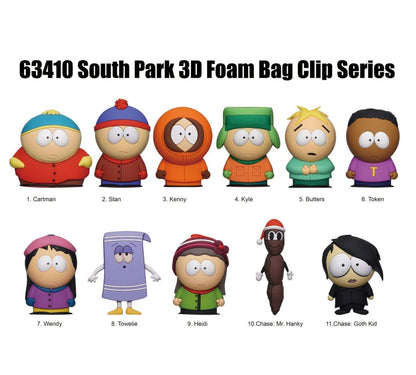 South Park 3D Foam Bag Clip Blind Bag 1 Random Figure Key Chain Monogram