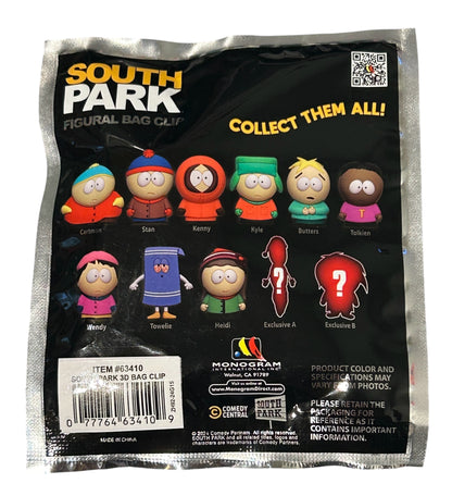 South Park 3D Foam Bag Clip Blind Bag 1 Random Figure Key Chain Monogram