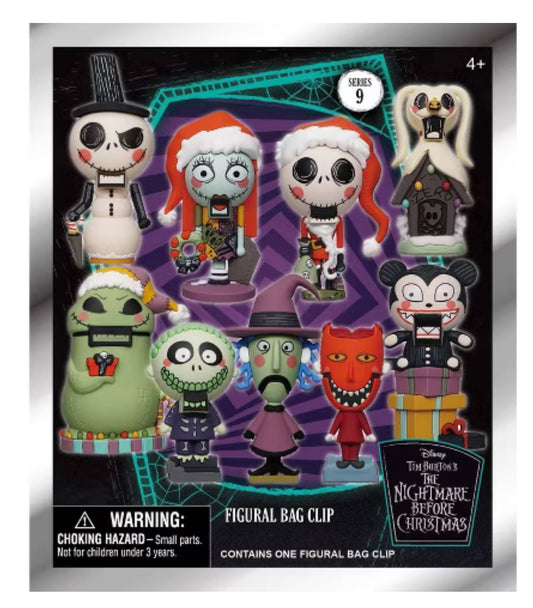 Nightmare Before Christmas 3D Foam Bag Clip Blind Bag 1 Random Figure Series 9