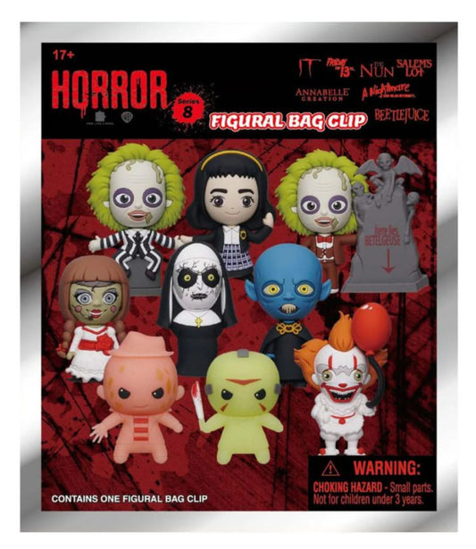 WB Horror Series 8 3D Foam Bag Clip Blind Bag 1 Random Figure Monogram Beetlejuice