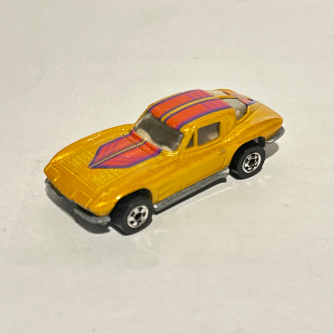 Hot Wheels Hi-Raker Corvette Stingray Split Window Gold 1979 Hong Kong Vintage