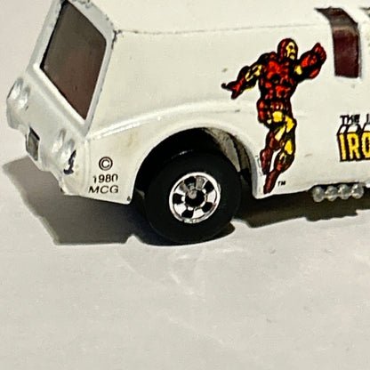 Hot Wheels Iron Man White Vette Van Marvel Comic Heroes Malaysia 1979 Vintage