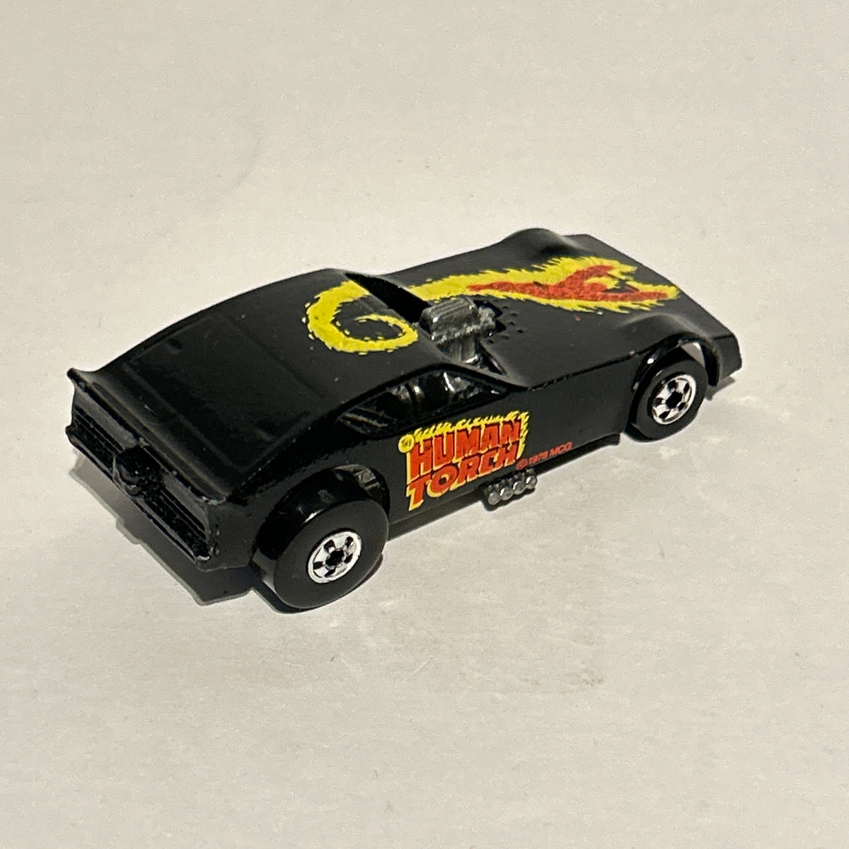 Hot Wheels The Heroes Human Torch Funny Car 1977 Fantastic Four Marvel Vintage