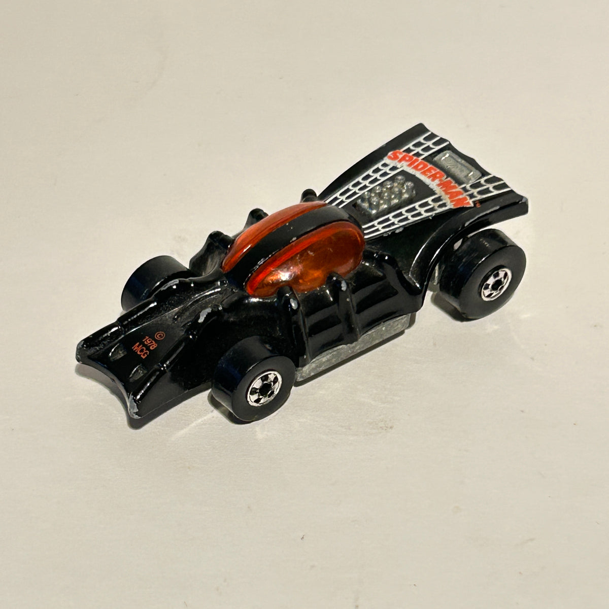 Hot Wheels Spider Man Black Wall 1975 Vintage The Heroes Diecast Car Hong Kong