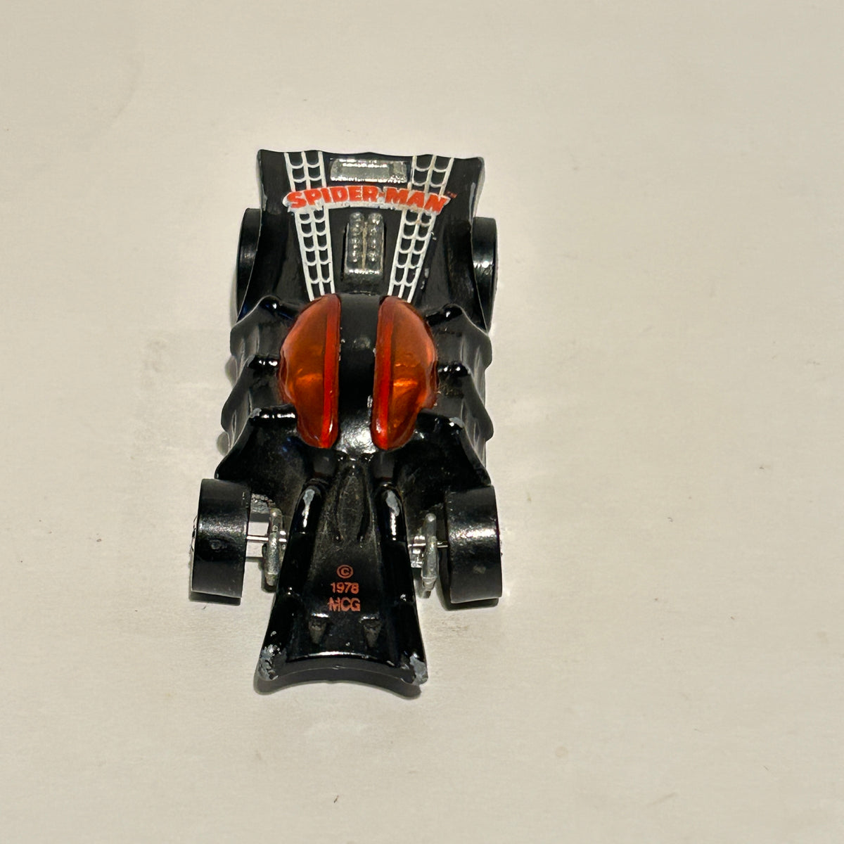 Hot Wheels Spider Man Black Wall 1975 Vintage The Heroes Diecast Car Hong Kong