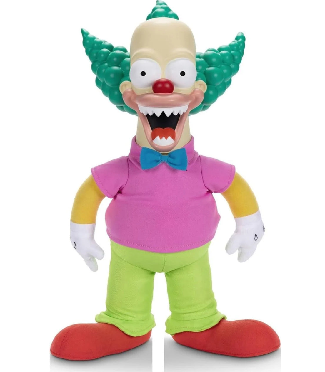 The Simpsons Krusty the Clown Talking Plush Doll Pull String 2024 Tree House Horror