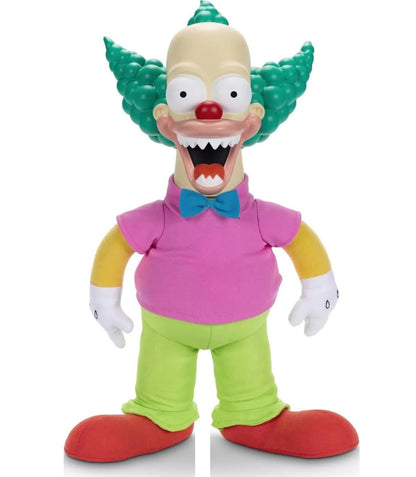 The Simpsons Krusty the Clown Talking Plush Doll Pull String 2024 Tree House Horror