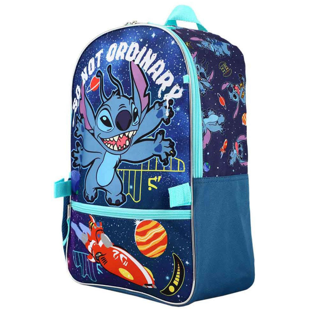 Bioworld Lilo & Stitch So Not Ordinary Stitch Backpack 4-Piece Set