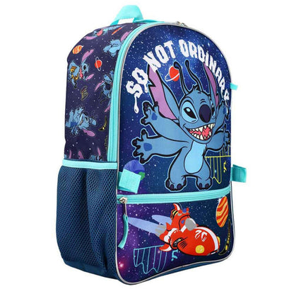 Bioworld Lilo & Stitch So Not Ordinary Stitch Backpack 4-Piece Set
