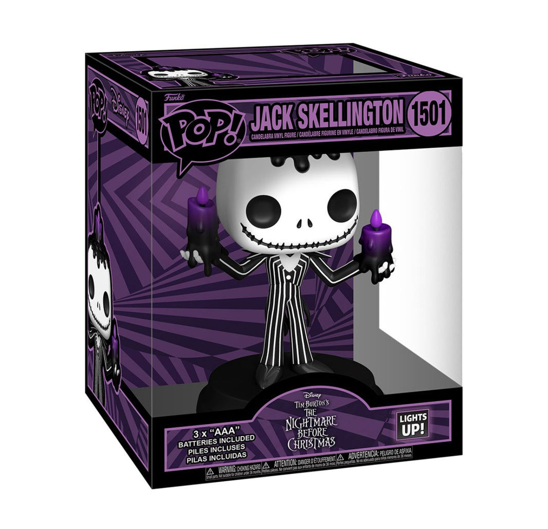Funko The Nightmare Before Christmas Jack Skellington Halloween Light-Up Super Pop! Vinyl Figure #1501