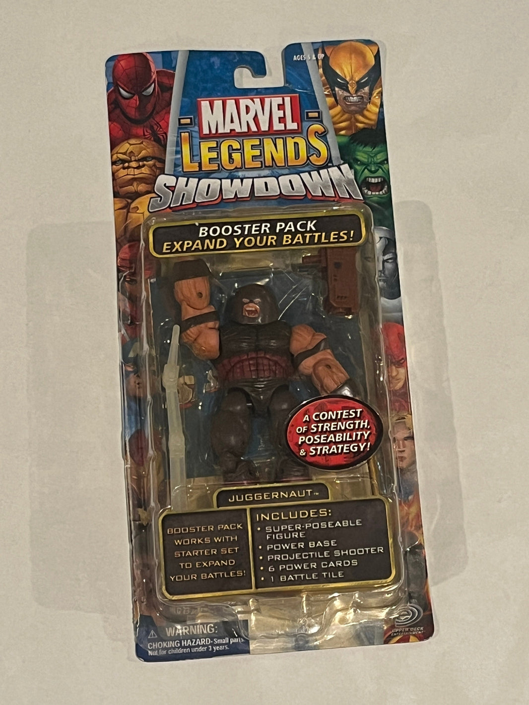 Juggernaut Marvel Legends Showdown 2006 Toy Biz Upper Deck Cards Action Figure