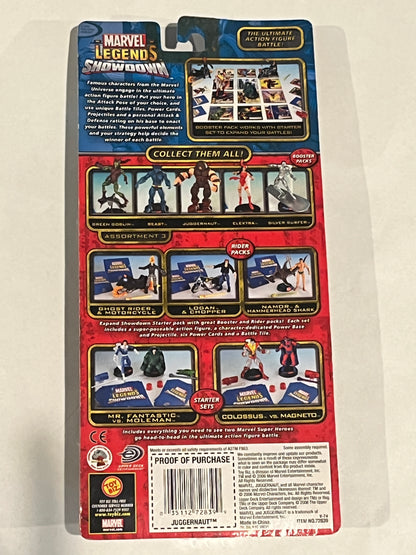 Juggernaut Marvel Legends Showdown 2006 Toy Biz Upper Deck Cards Action Figure