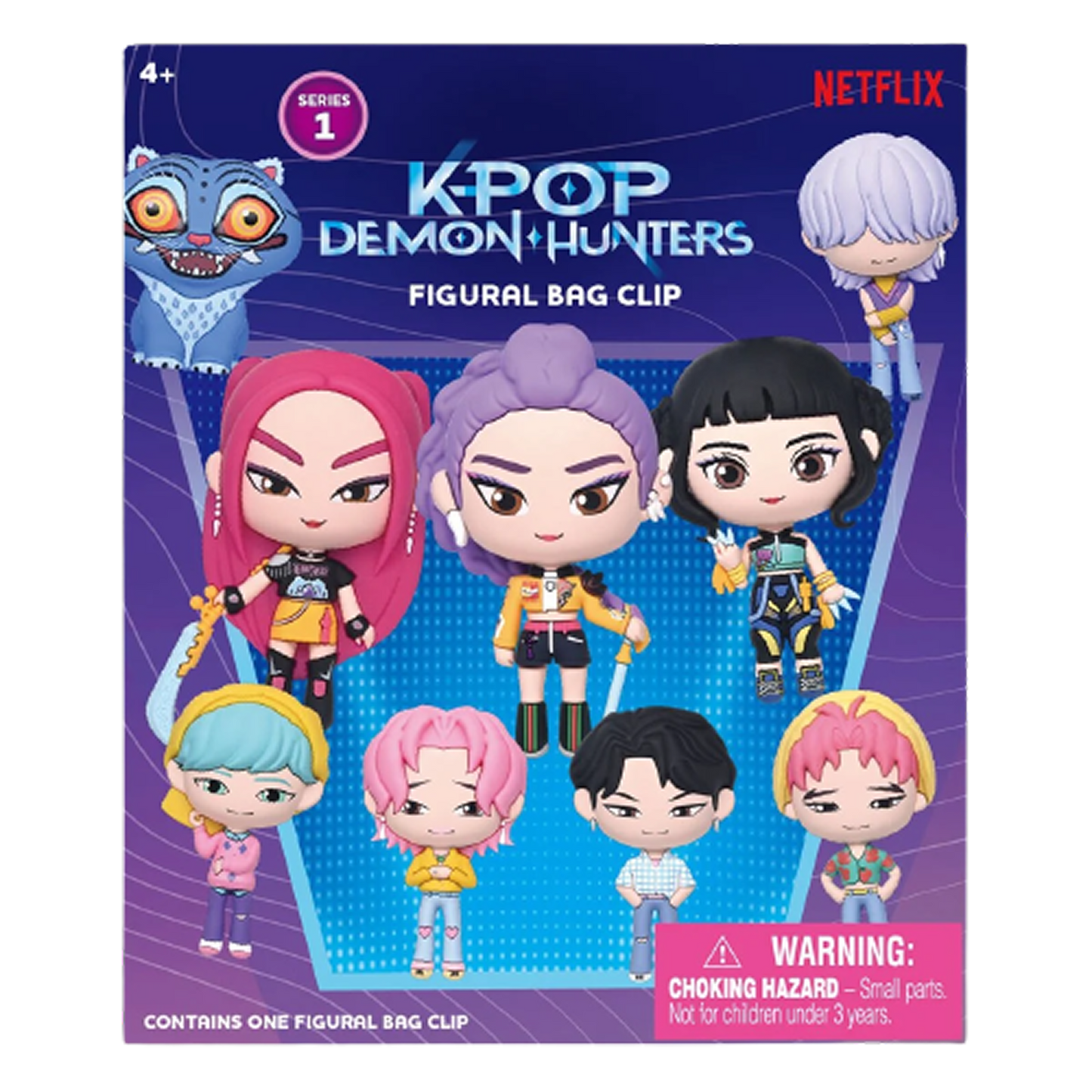 KPOP Demon Hunters 3D Foam Bag Clip (x1 blind bag)