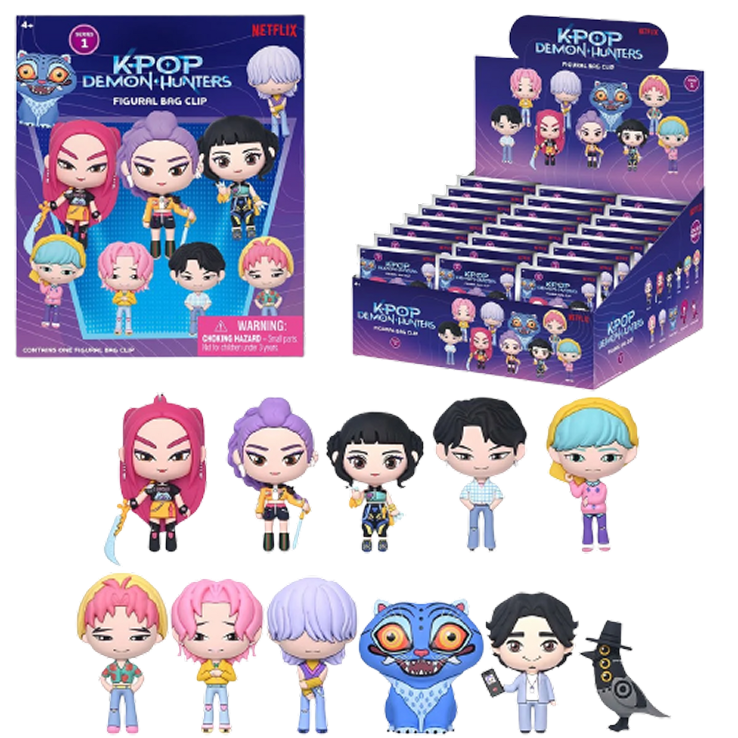 KPOP Demon Hunters 3D Foam Bag Clip (x1 blind bag)