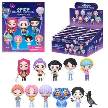 KPOP Demon Hunters 3D Foam Bag Clip (x1 blind bag)