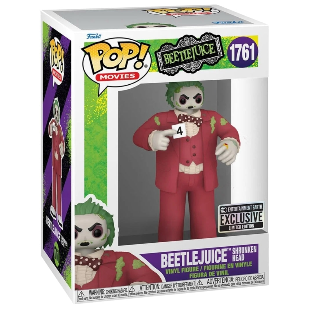 Funko Beetlejuice Shrunken Head Pop! Vinyl Figure #1761 (Entertainment Earth Exclusive)
