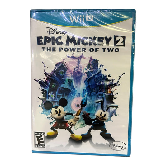Disney Epic Mickey 2: The Power of Two (Wii U, Complete in Box with Manual) NEW
