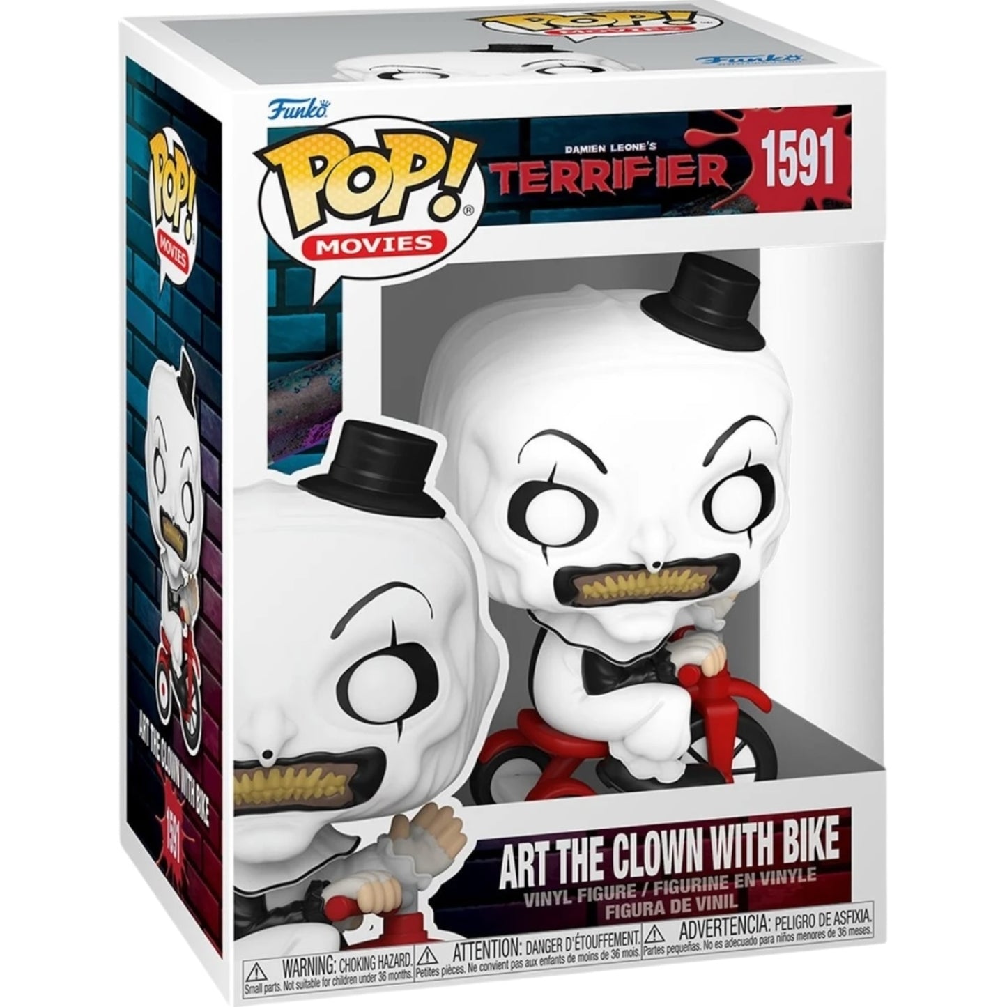 Terrifier Art The Clown with Bike #1591 Funko Pop Movies Horror Slasher Thriller