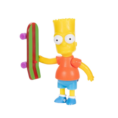 The Simpsons 2.5 Inch Scaled Wave 1 Action Figures Bart Simpson With Skateboard