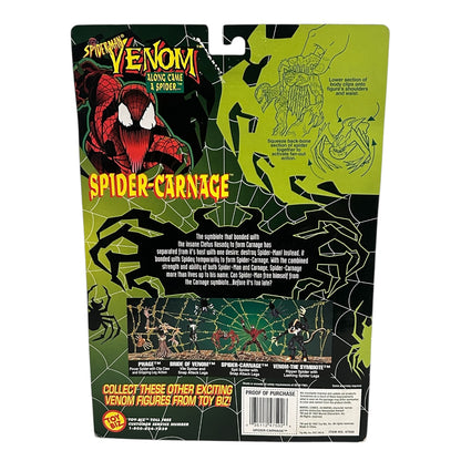 Spider Man Venom Along Came A Spider Carnage Action Figure 1997 Toy Biz Marvel