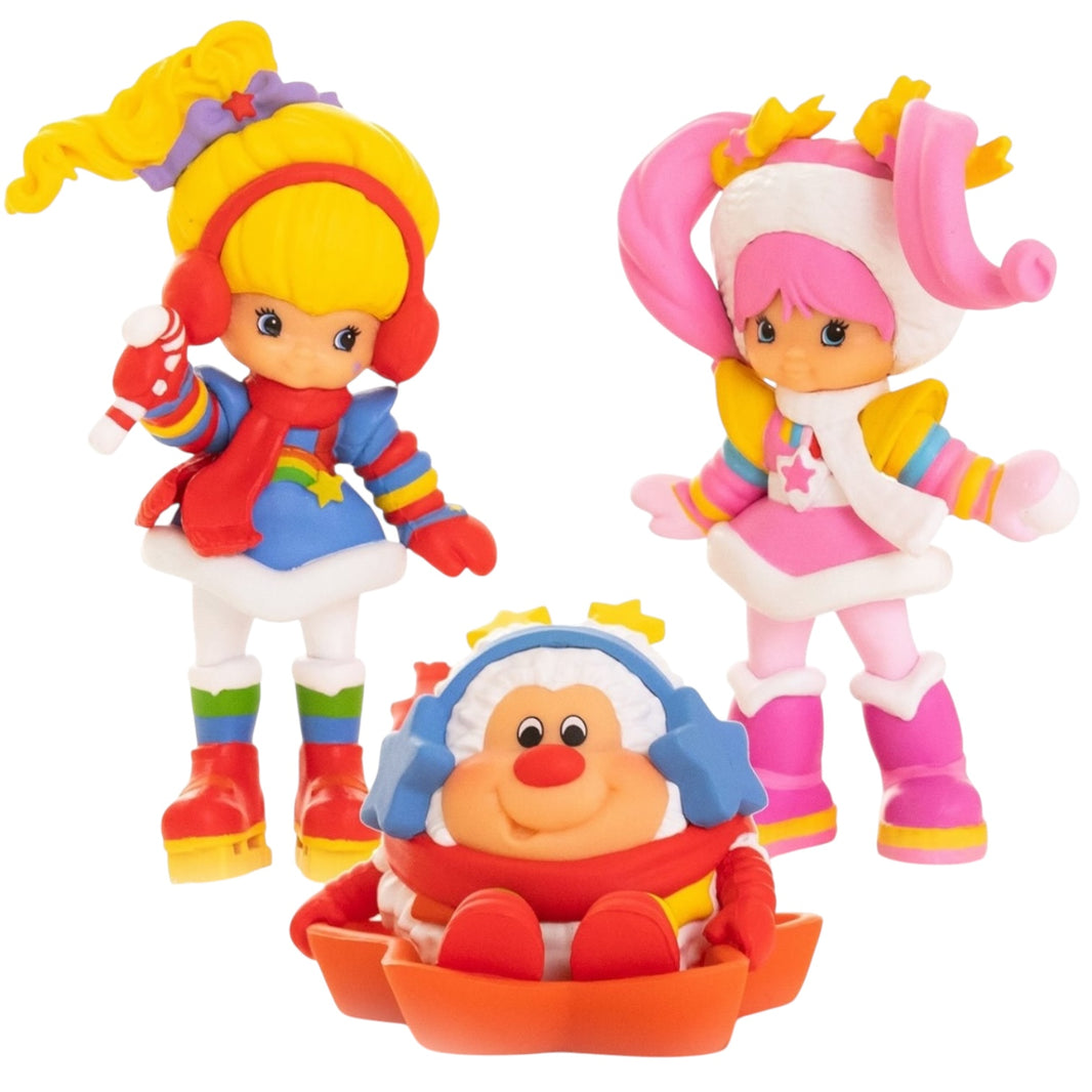 Rainbow Brite 2.5" Holiday Mini Figures 3 Piece 40 Year Ann TLS Twink Tickled Pink