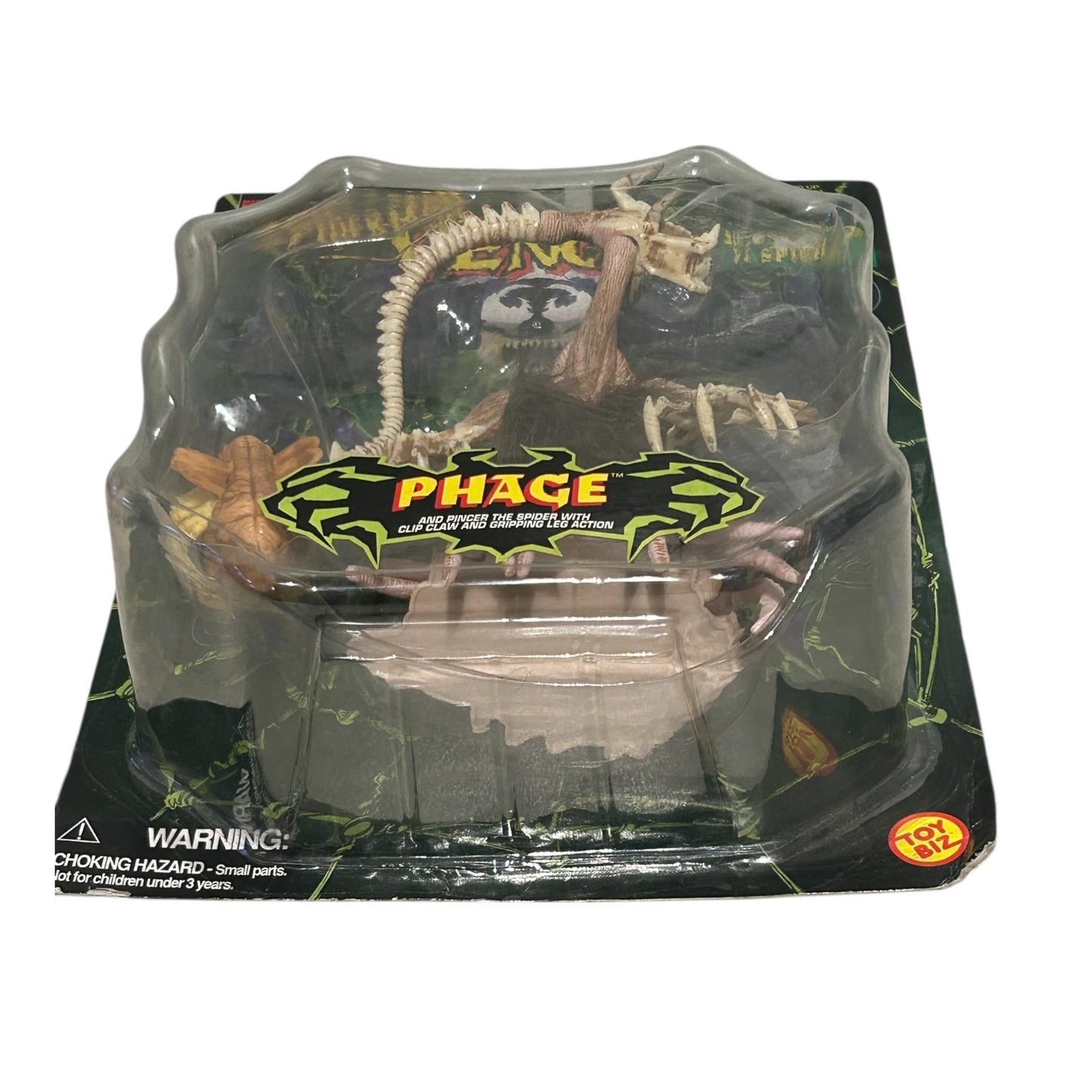 Spider Man Venom Along Came A Spider Phage Action Figure 1997 Toy Biz VTG Villain