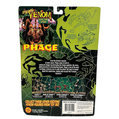 Spider Man Venom Along Came A Spider Phage Action Figure 1997 Toy Biz VTG Villain