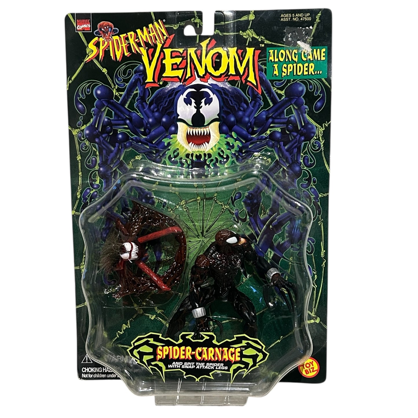 Spider Man Venom Along Came A Spider Carnage Action Figure 1997 Toy Biz Marvel