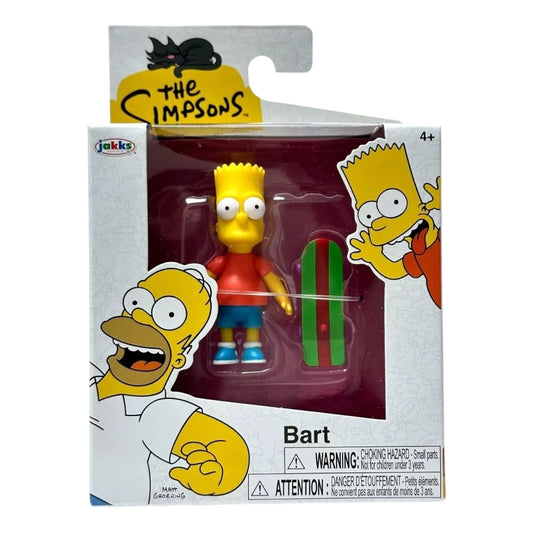 The Simpsons 2.5 Inch Scaled Wave 1 Action Figures Bart Simpson With Skateboard