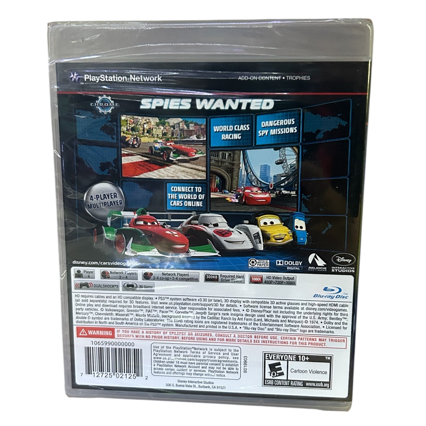 Cars 2 The Video Game Playstation 3 PS3 NEW