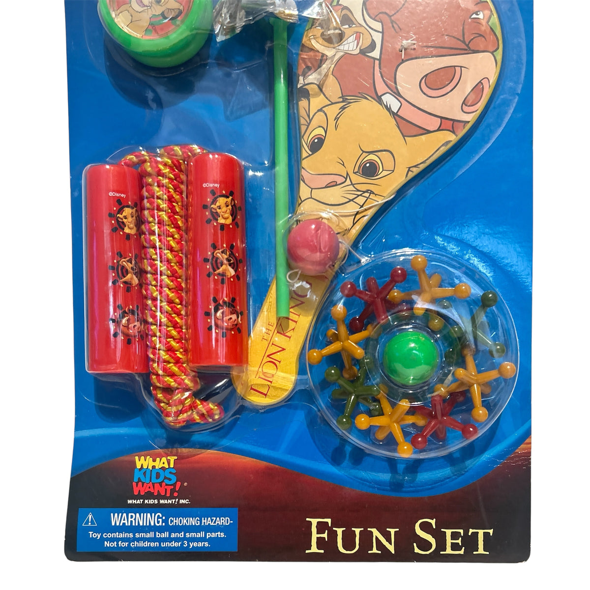 Disney The Lion King Fun Set What Kids Want New Vintage 90's Blister Packaging