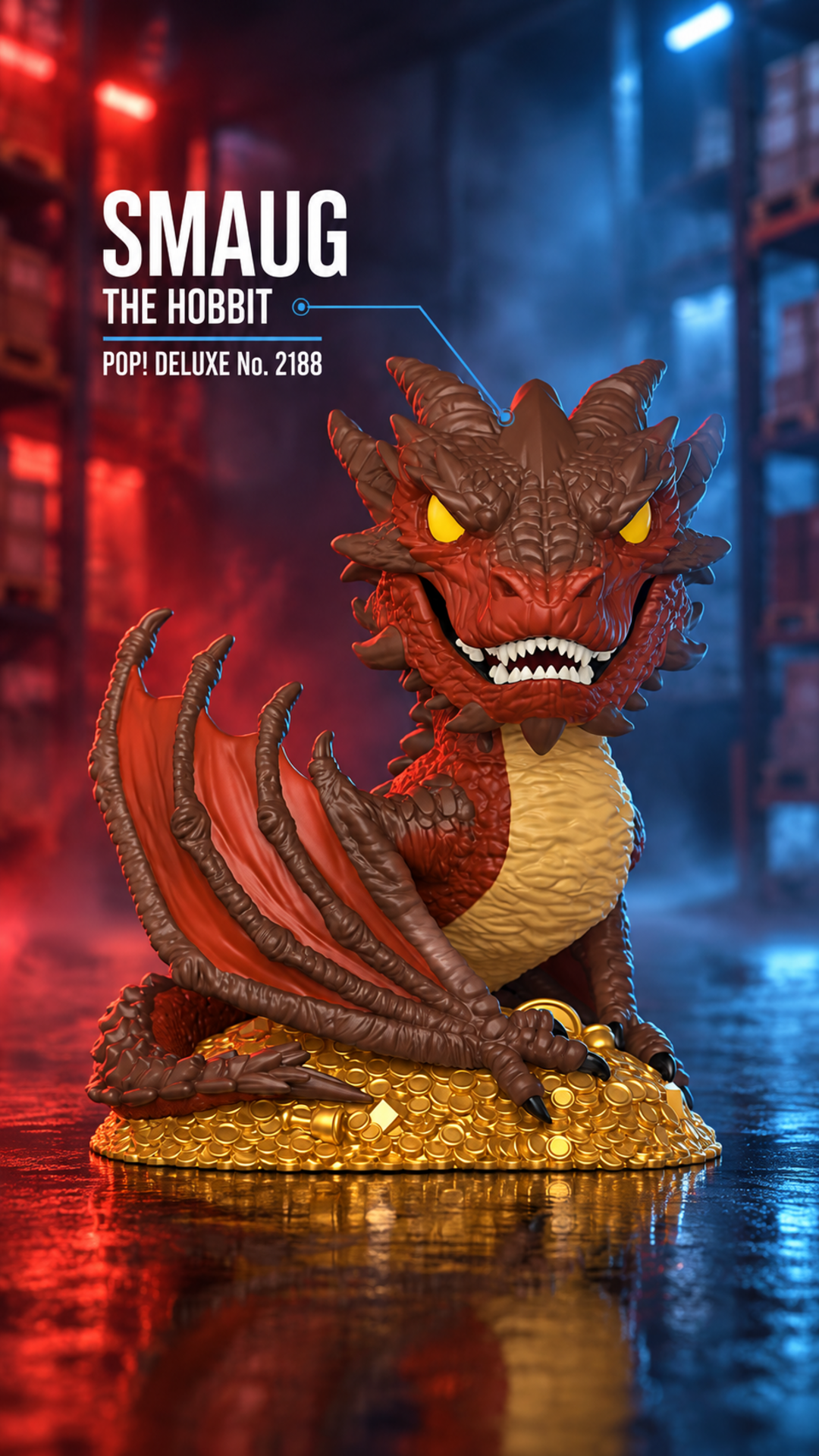 The Hobbit Smaug Metallic Deluxe Funko Pop! Vinyl Figure #2188