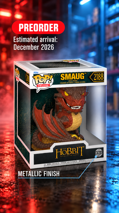 The Hobbit Smaug Metallic Deluxe Funko Pop! Vinyl Figure #2188