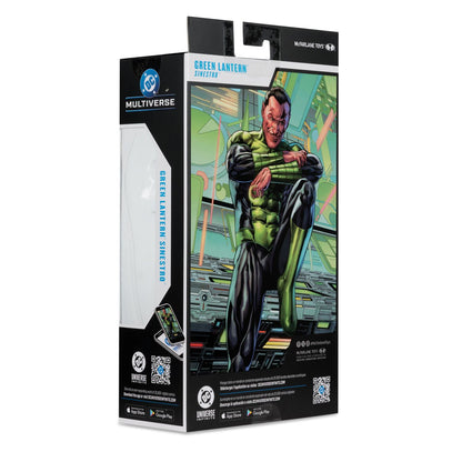 DC Multiverse Wave 31 Green Lantern Sinestro Green Lantern Corps 1 7-Inch Scale Action Figure — Green Lantern Sinestro, rear packaging view