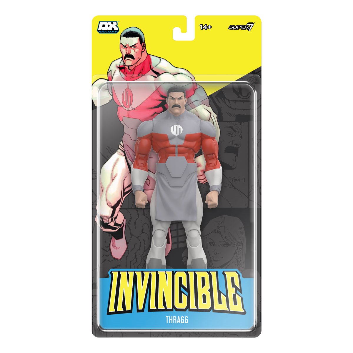 Invincible Deluxe Thragg Action Figure — front carded packaging