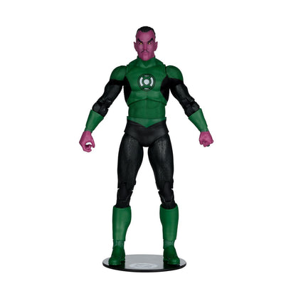 DC Multiverse Wave 31 Green Lantern Sinestro Green Lantern Corps 1 7-Inch Scale Action Figure — Green Lantern Sinestro, full front view on display base
