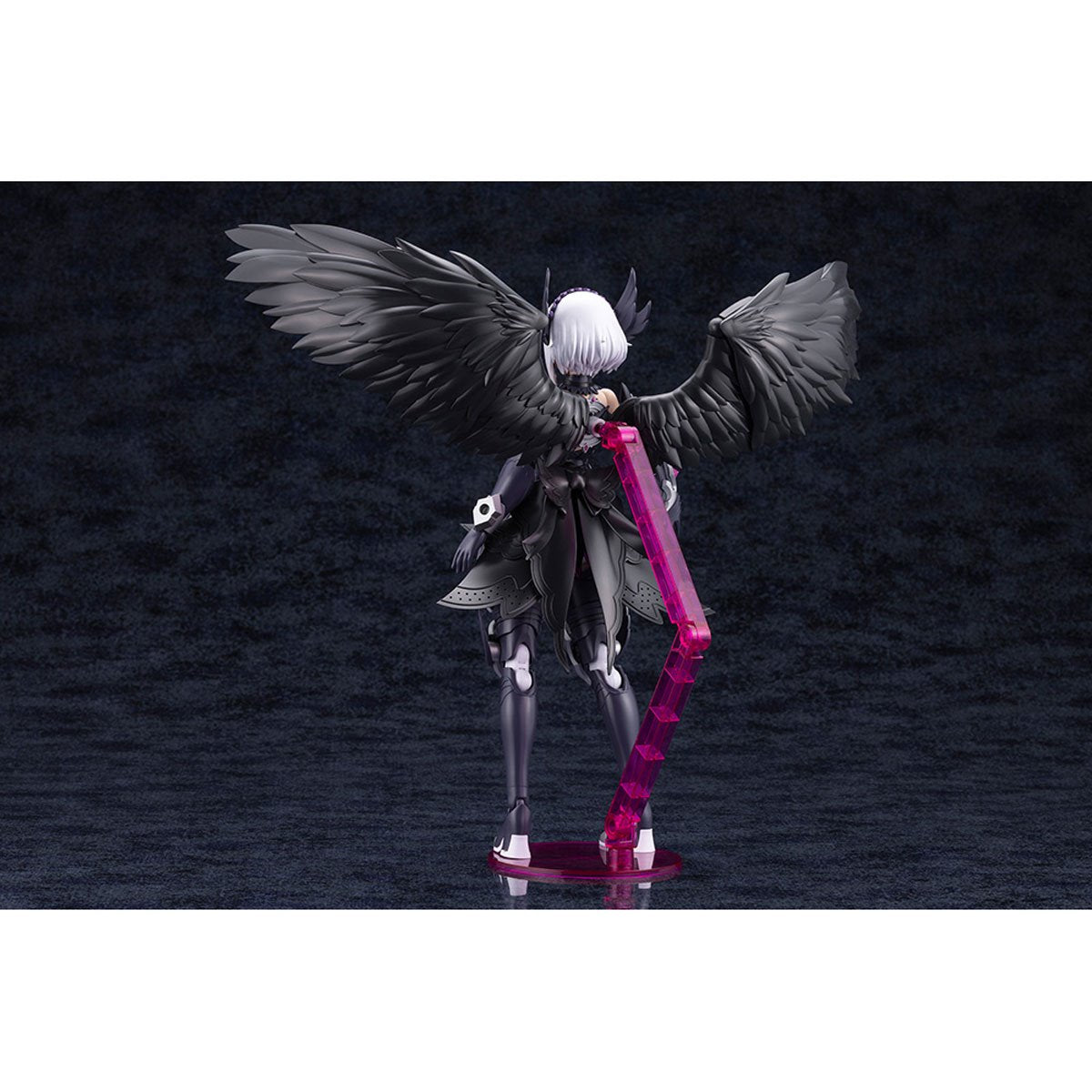 Arcanadea Lumitea ReACT-A Grande Scale Model Kit — rear winged display showing stand and sword scabbard