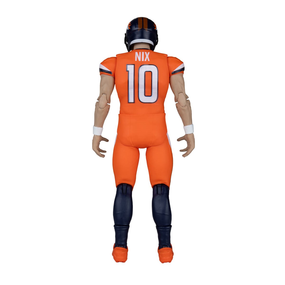 NFL McFarlane's SportsPicks Wave 2 Denver Broncos Bo Nix 6-Inch Action Figure — Bo Nix Broncos SportsPicks Wave 2 figure, rear view