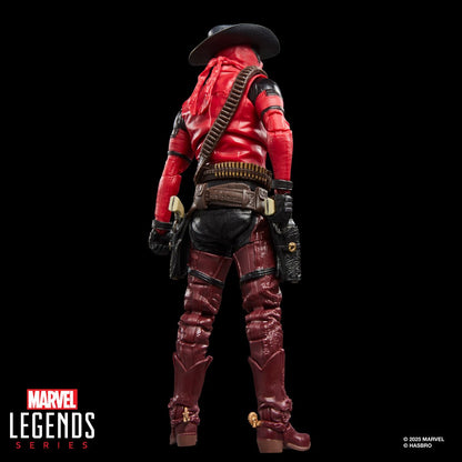 Deadpool & Wolverine Marvel Legends Cowboypool 6-Inch Action Figure — rear view of costume and holsters