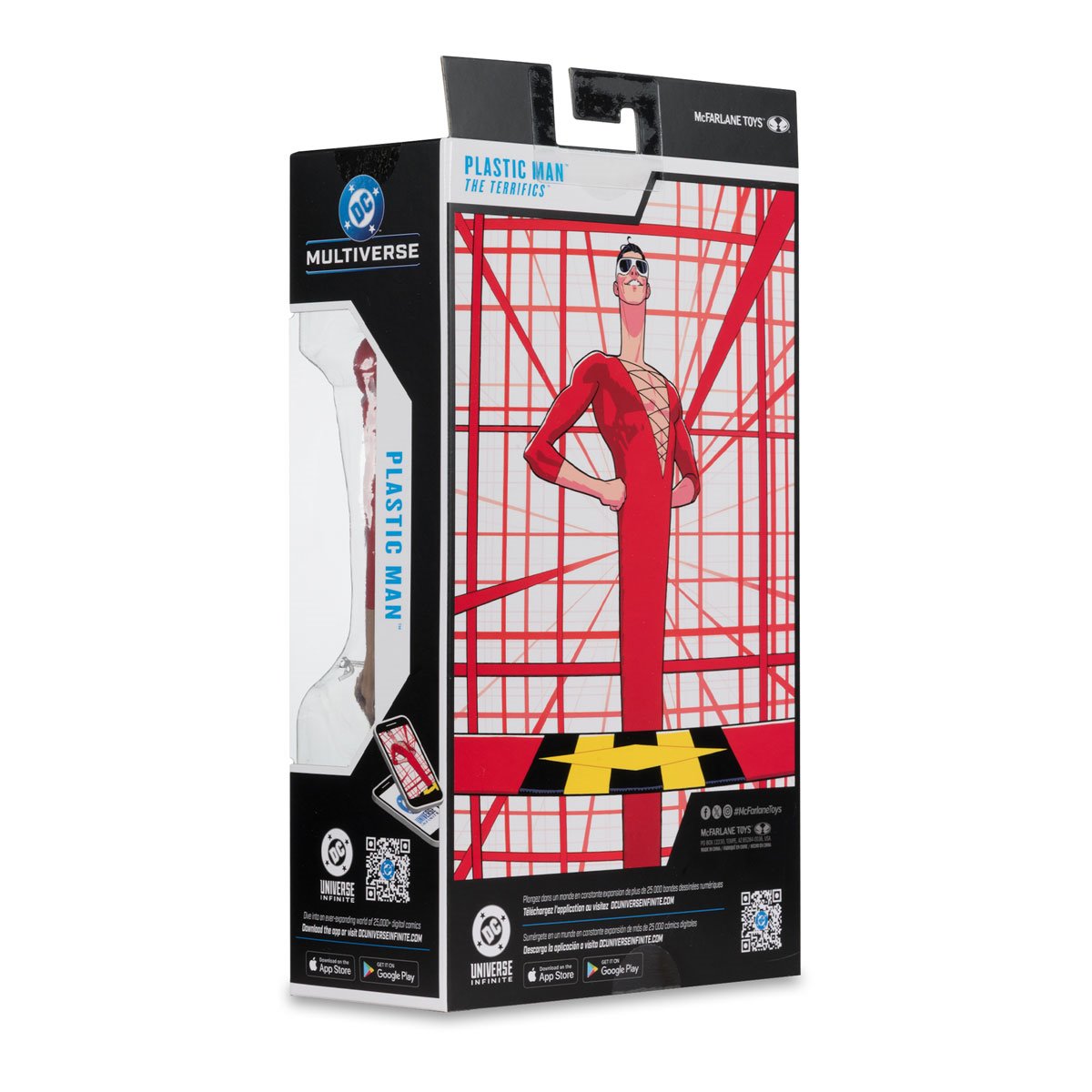 DC Multiverse Wave 31 Plastic Man The Terrifics 7-Inch Scale Action Figure — Plastic Man The Terrifics, rear packaging view