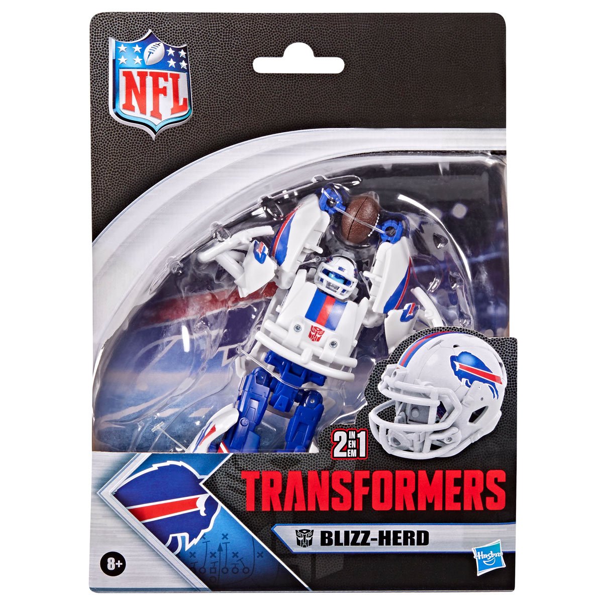 Transformers NFL Buffalo Bills Blizz-herd — Front of Buffalo Bills Blizz-herd retail packaging