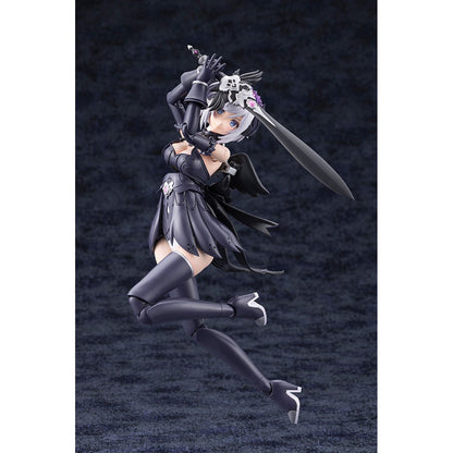 Arcanadea Lumitea ReACT-A Grande Scale Model Kit — normal-mode airborne pose with sword raised overhead