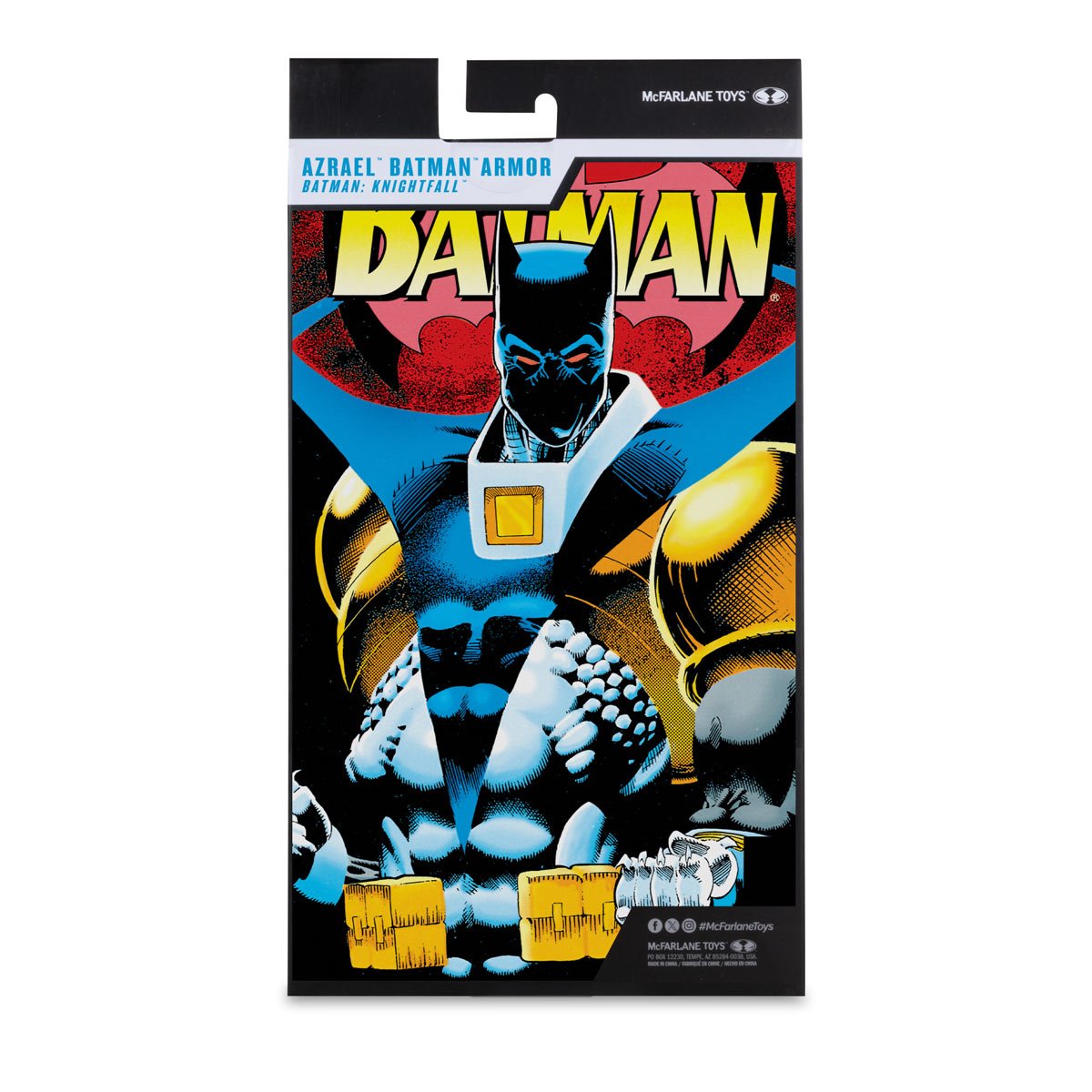 DC Multiverse McFarlane Vault Collection Wave 3 Azrael Batman 7-Inch Scale Action Figure — rear packaging artwork