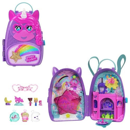 Polly Pocket Unicorn Travel Backpack Playset