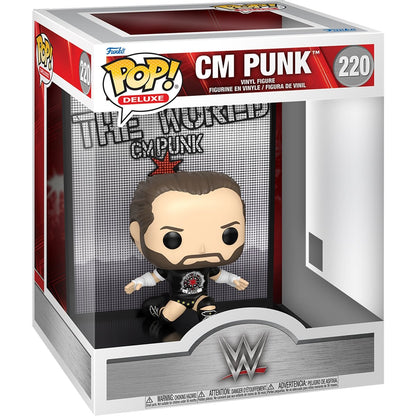WWE CM Punk Deluxe Funko Pop! Vinyl Figure #220 — WWE CM Punk Deluxe Funko Pop 220, front window-box packaging