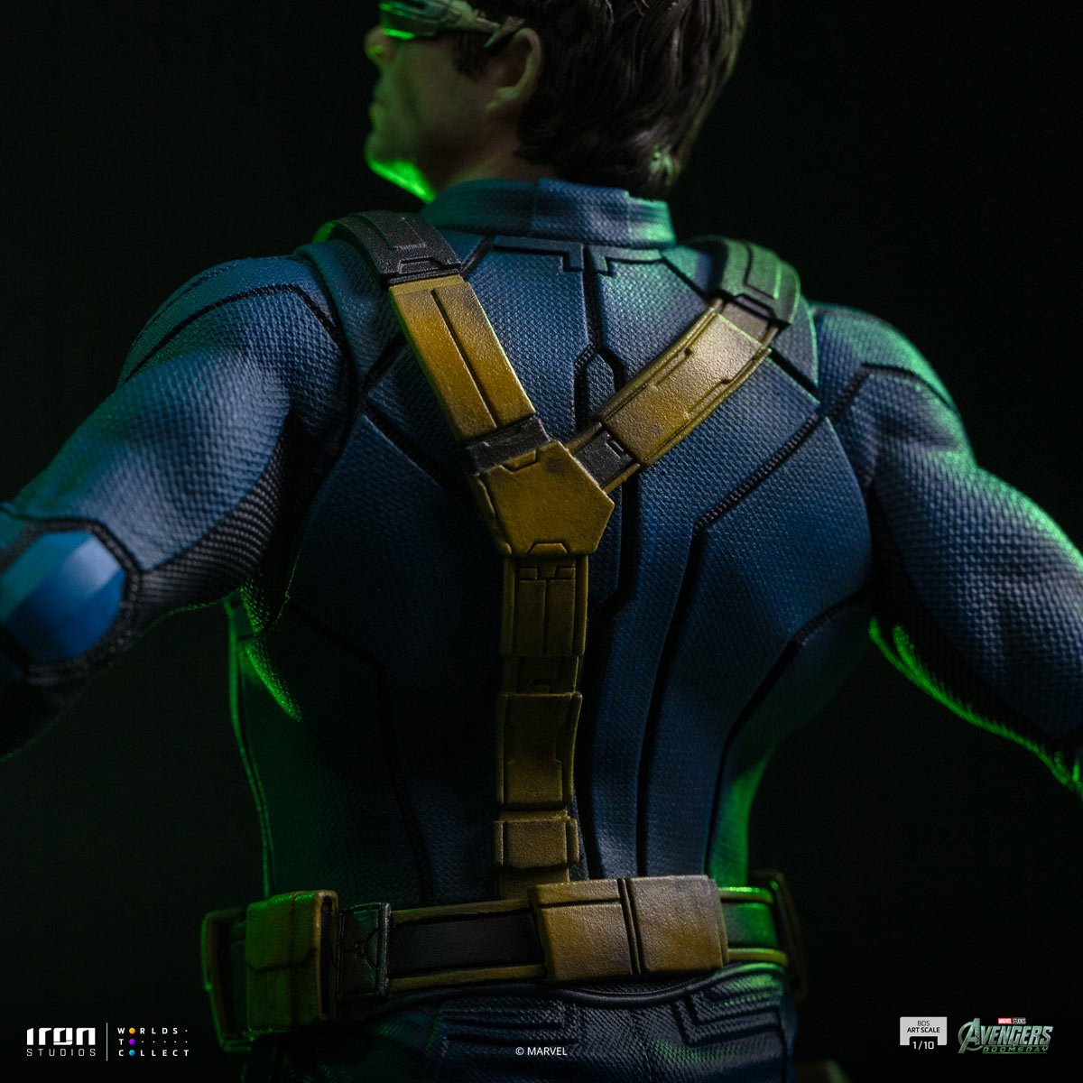 Avengers: Doomsday Cyclops Battle Diorama Series Art Scale 1:10 Limited Edition Statues — rear costume and harness detail