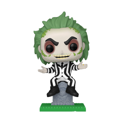 Beetlejuice on Tombstone Glow-in-the-Dark Funko Pop! Plus Vinyl Figure #1757 – Entertainment Earth Exclusive