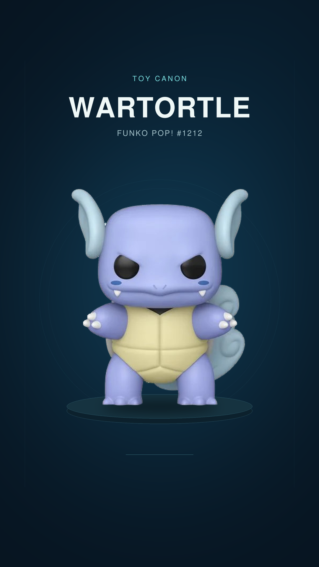 Pokemon Wartortle Funko Pop! Vinyl Figure #1212